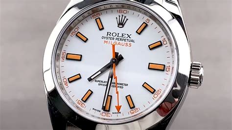 rolex milgauss white dial review|vintage Rolex Milgauss.